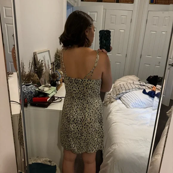 Zara leopard mini dress (size large) - Picture 3 of 3